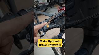 Make Cycle Hydraulic Disc Brakes Powerful #shorts