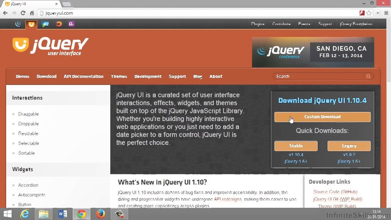 JQuery UI Tutorial | Downloading JQuery UI - YouTube