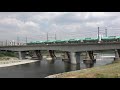 武蔵野線多摩川橋梁　貨物列車8460レ　musashino line tama river bridge　2020.8.26