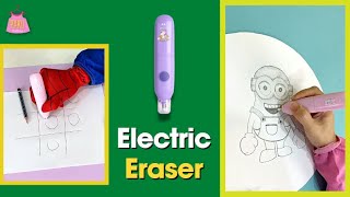 Fun Review on Cute Automatic Electric Eraser for Precise & Clean Pencil Erasing Writing Art Sketch