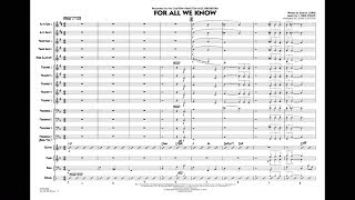 For All We Know arranged by John Clayton