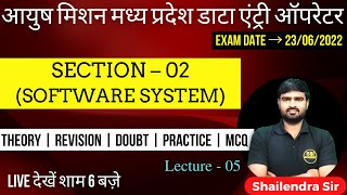 Software System | CPCT | Patwari | ASI LDC | SI STENO | MP High Court | आयुष मिशन DEO | L-5