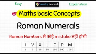 Roman Numerals - Roman numbers rules