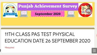 #11th#class#physical#education#and_sports#PAS#quiz#test#solution#fullysolved