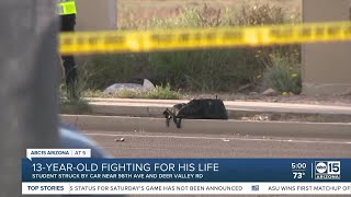 13-year-old seriously hurt after being hit by car near 98th Avenue and Deer Valley Road