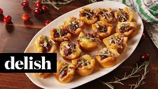 How to Make Cranberry Brie Bites | Recipe | Delish