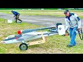 VERY HUGE AND LOUD PULSE JET HEINKEL HE-162 PULSO SCALE 1:3.5 MODEL AIRCRAFT / FLIGHT DEMONSTRATION