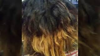 Balyage on Natural Hair using Lanza