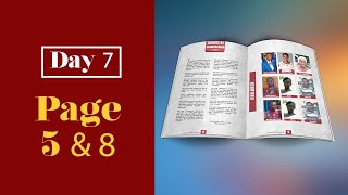 Day 7 - How to design a Funeral/ Biography/ Tribute Book (Page 5 and 8). || Photoshop CC tutorials.