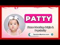 Patty - Baby Girl Name Meaning, Origin & Popularity - RandomNames.com