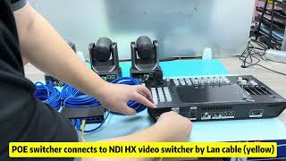 How to setup live streaming with the NDI PTZ cameras and PTZ control NDI video switcher ? So easy !