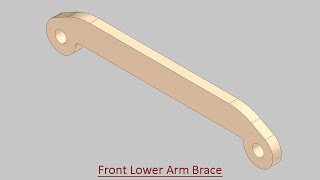 Front Lower Arm Brace (Video Tutorial) Autodesk Inventor