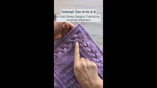 Tutorial: Decrease 9 to 1 for Knitting Cables