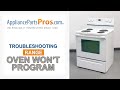 Electric Range Won’t Program - Top 2 Reasons & Fixes - Kenmore, Whirlpool, Frigidaire, GE & more