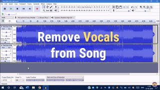 How to remove Vocals from a Song | Audacity Vocal Remover