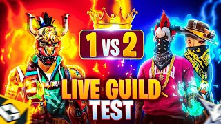 Free fire Live 1vs2 guild test ❤️