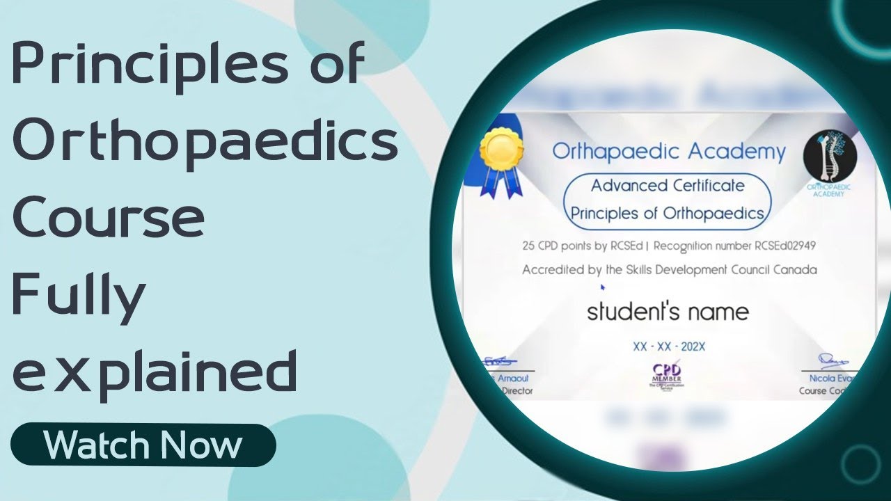 Principles Of Orthopaedics Course Fully Explained Youtube