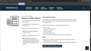 Records Requests | BullheadCityAZ.gov Tutorials