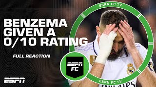 [FULL REACTION] Karim Benzema given a 0/10 rating after El Clasico 👀 | ESPN FC