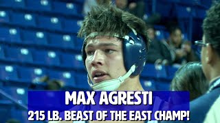 Max Agresti wins 215 lb. Beast of the East with escape in Ultimate Tie Break (3-2)
