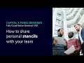 How to share custom symbols and personal stencils with your team in Capital X Panel Designer
