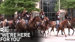 George Floyd March: Who were those protesters on horseback?