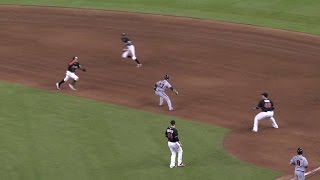 ATL@MIA: Bour, Prado get the double play