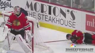 Alex Ovechkin Boards Brian Campbell (HD - Full Incident)