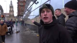 Hibs wee mob trying to disrupt A.B.O.D. in Glasgow 11.12.21