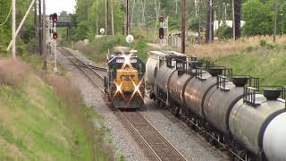 20170511 May 11 2017 CSX C770 with GP40-2 CSX 6158 running around its train between CP Nesh \u0026 Berry