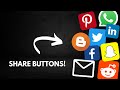 How to Add Social Media Share Buttons on your Website - HTML, CSS