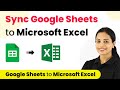How to Sync Google Sheets to Microsoft Excel