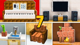 7 DÉCORATIONS INCROYABLES dans MINECRAFT !