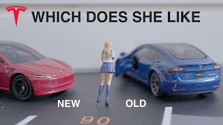 2025 Tesla Model 3 vs 2024 Model 3 Comparison | Unboxing, Review of Tomica and Matchbox