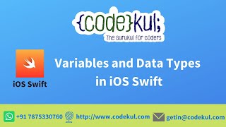 Variables and Data Types in iOS Swift