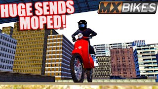 JUMPING OVER A CITY BUT WITH A MOPED... (MXBIKES)