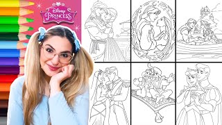 Coloriamo Le COPPIE DELLE PRINCIPESSE DISNEY❤️😍 | Insieme a MAGICA A 🪄 (Parte 2)