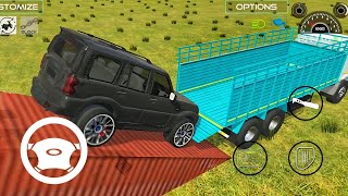 Indian truck loading car Scorpio 4x4 enjoy video mobile game extreme racing