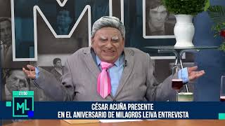 Milagros Leiva Entrevista - ENE 06 - 3/4 - CESAR ACUÑA PRESENTE EN EL ANIVERSARIO DE MLE | Willax