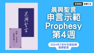 2024年7月半年度訓練｜第四篇｜晨興聖言申言示範｜國度是征服背叛，也是主耶穌的變化形像｜經歷、享受、並彰顯基督｜PSRP｜拋磚引玉