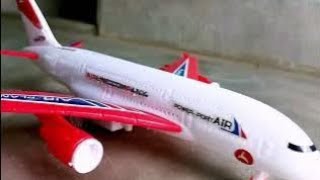 Aeroplane kid's entertainment toy video || Diy plastic toy aeroplane