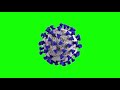 coronavirus green screen 3d model