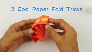 DIY Projects #54 / 3 Amazing Paper Fold Origami Crafts / DIY Room decor Idea