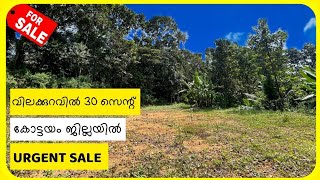 വിലക്കുറവിൽ 30 സെന്റ് | land sale in kottayam