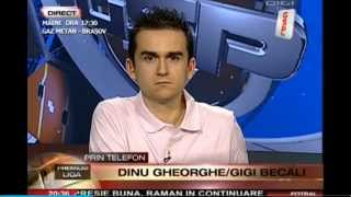 Gigi Becali il injura pe Dinu vama (dinu gheorghe) la GSP TV.