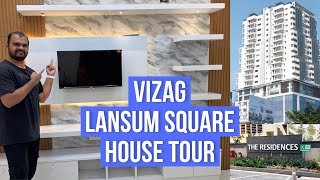 వైజాగ్ లాన్సమ్ స్క్వేర్ 3BHK హౌస్ టూర్ #vizag #teluguvlogs #housetour