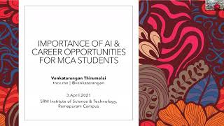 Importance of AI & Career opportunities for MCA Students