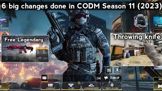 6 new changes done in CODM Season 11 (2023)