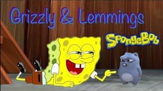 Grizzy and Lemmings🐻🐹 meets Spongebob and Patrick ✨