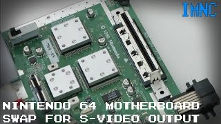 N64 Motherboard Swap (Clear Blue/White Console S-Video Output) | IMNC